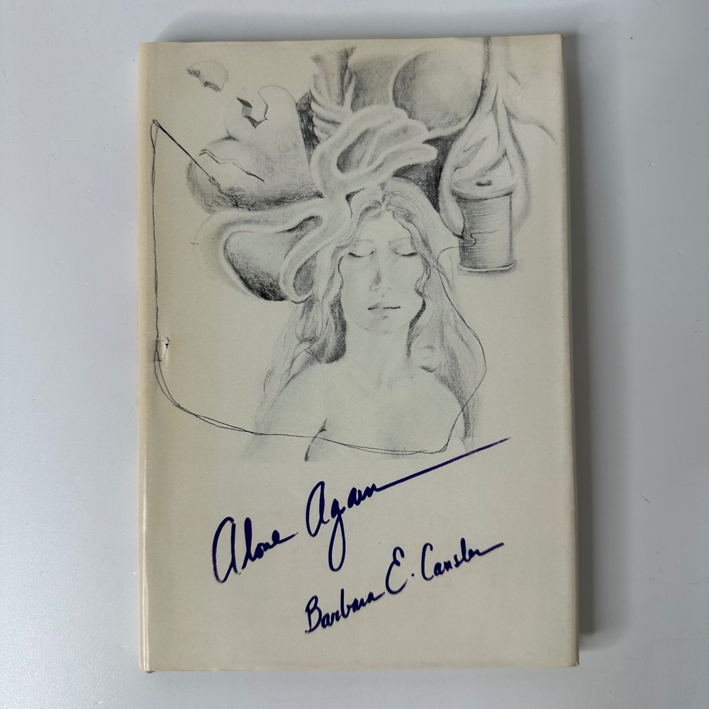 Alone Again Hardcover Book Barbara E Cansler SIGNED First Ed Poetry Vintage 1980